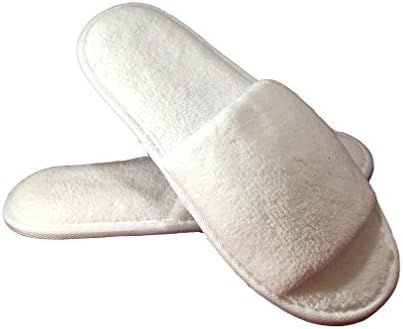 Coral fleece open toe slipper - BULK PACK 2 PAIRS (Unisex)