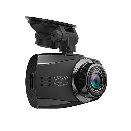 VAVA Dash Cam VA-CD007 With Ambarella A12 Processorfor 1440P 30fps / 1080P 60fps Footage, F1.8 Aperture 178 Degrees Wide Angle Lens