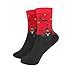 Timntts Colorful Womens Mens Halloween Crazy Fun Casual Cotton Crew Bats Socks Free Size