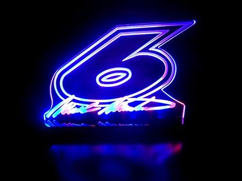 Mark Martin No.6 Signature Nascar LED Lamp Night Light Man Cave Signs