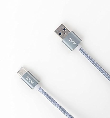 IYOOVI Type C Cable,Type C to Type A,USB-C to USB-A,Braided Data Cable with Reversible Connector Fast Charging 3.3ft/1m for New MacBook 12 inch,LG G5,Nexus 5X 6P,OnePlus 2 (Gray)