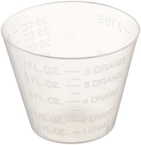 Delta Education Medicine Measuring Cup, 1 oz Capacity, Clear (Pack of 30) - Thumbnail 2