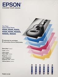 Epson 6 Pack Ink Cartridges (Big Value) for Stylus
