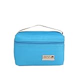 Sealive Practical Small Portable Heat Bag Lunch Bag Waterproof Lunch Bag Insulation Bag Handbag Picnic Package Ice Pack for Outdoor(Blue)