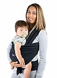 Black Baby Wrap Carrier - Breathable Sling & Carry Bag - Suits Newborn, Infant and Toddler