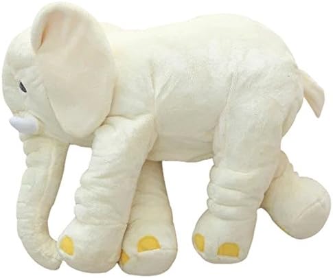 sdtdia Baby Soft Plush Elephant Sleeping Pillow Kids Lumbar Pillow Toy (Beige, 60CM)