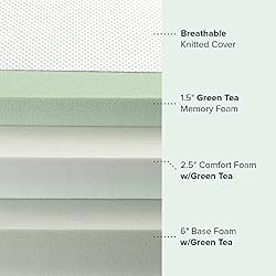 ZINUS 10 Inch Green Tea Aspire Memory Foam