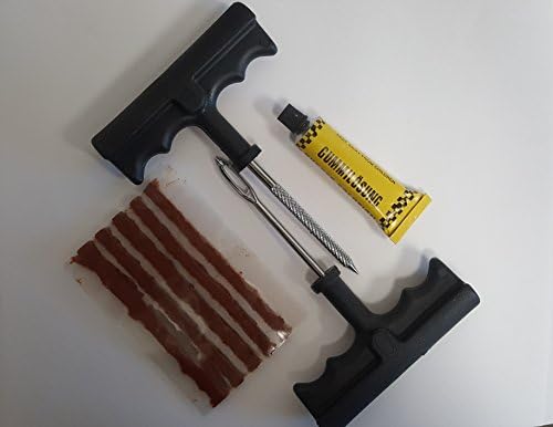 Deluxe Tire Plug Kit easy to handle Kit for all radial and sreel belted tires
