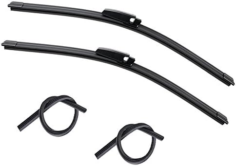 Front Wiper Blades for Audi B6 B7 C5 S4 RS4 Allroad A4 A6 L R 2 22" +22" 2002-2008 2 wipers Factory 2 Replacement Wiper Blade Refill