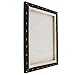 U.S. Art Supply 11x14 Black Mini Canvases for Painting, 4 Pack Bulk Small Stretched Artist Canvas Professional Primed - Ideal for Arts & Crafts, Heavy-Weight Gesso - Acrylic Pouring, Oil
