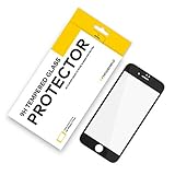 RhinoShield iPhone 7 Plus [Not Compatible with iPhone 8 Plus] 9H 3D Curved Edge to Edge Tempered Glass Screen Protector - [9H Hardness] [Anti-FingerPrint] Perfect Transparency and Premium Feel - Black