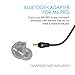 MEE audio BTC1 Bluetooth wireless adapter cable for M6 PRO in-ear monitors with Qualcomm aptX technology, microphone, and remote (Black)