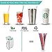 3 Pack Collapsible Reusable Straw,ZOUYUE Stainless Drinking Straws Silicone Travel Straws with case & cleaning brush, Foldable Metal Straw (Black,Light Pink,Light Green)