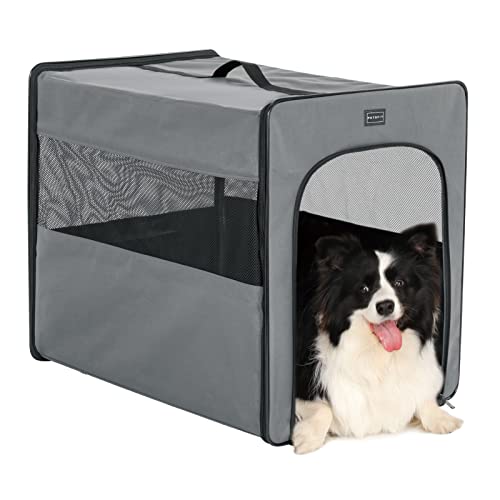Petsfit Collapsible Large Dog Travel Crate, Portable Soft Dog Kennel