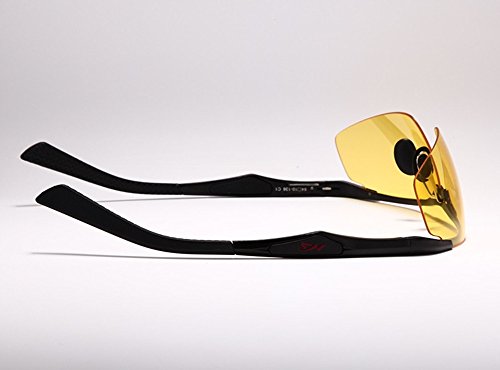 image for Wonzone Yellow Night Vision Polarized Goggles Sunglasses Unbreakable U