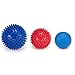 accmor Massage Ball Set (2 Spiky Massage Ball& 1 Lacrosse Ball), High Density Deep Tissue Physical Therapy for Foot & Back Pain Plantar Fasciitis Using Reflexology Trigger Point & Myofascial Release