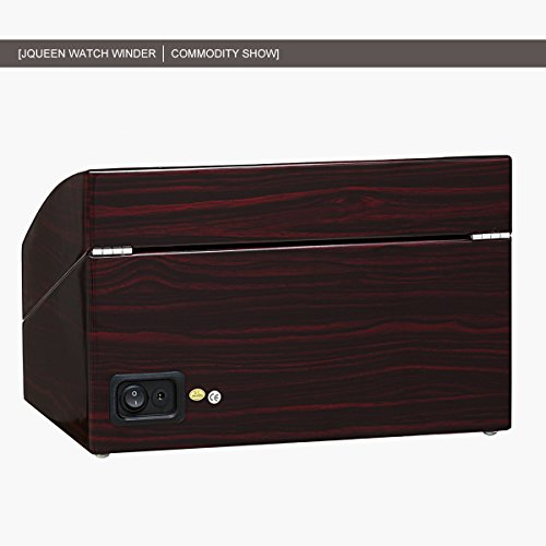 JQUEEN 4 Automatic Watch Winder with 6 Storage Case