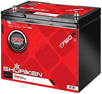 SHURIKEN 1750W 75AMP Hours Large Size AGM 12V Battery