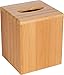 Trademark Innovations Bamboo Square Boutique Tissue Box Cover