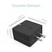 Quick Charge 2.0 Stalion Speedy Universal Turbo USB Adaptive Fast Wall Charger [Qualcomm Certified](Jet Black) for Samsung Galaxy S7 Edge S6 Edge+ Note 5 Nexus 6 Xperia Z4 HTC One M9 Droid Turbo