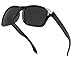 WearMe Pro - Premium Polarized Mirror Lens Classic Style Sunglasses (Black, 53)