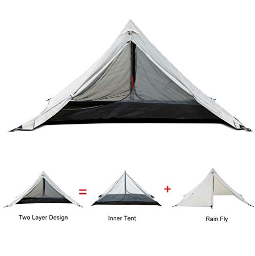 Mobiliario y materiales para educación temprana Juegos de imitación dylisy Tienda Exterior de Doble Capa Tienda Impermeable para Mochila Tienda de campa&ntilde;a para 2 Personas Tienda de campa&ntilde;a para Pesca Caza Viaje en la Playa Senderismo 270 x 160 x 125 cm