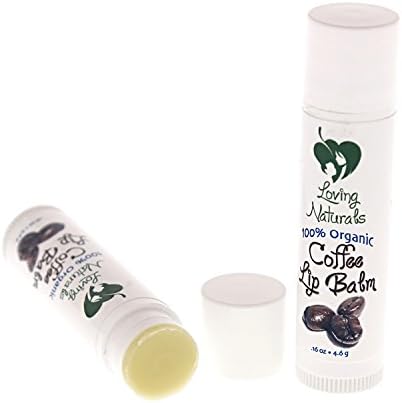 Loving Naturals 100% Organic, Coffee Lip Balm .16 Ounce (3 Pack)