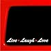 Live Laugh Love sticker car vinyl decal hello cute girl lips kiss kitty primary