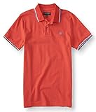 Aeropostale Men's A87 Tipped Logo Piqu? Polo Shirt M Coral Kick