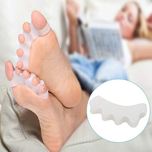 Toe Separators Straighteners & Spacers, Women Men Pedicure Bunion Corrector Relief on Hammor Toe, Great For Medical Fitness and Wellness Use, Shoe Stretcher House