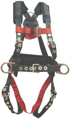 Elk River 65322 Iron Eagle Polyester/Nylon 3 D-Ring Harness with Tongue Buckles, Medium