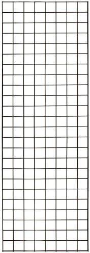 KC Store Fixtures A04204 Gridwall Panel, 2' W x 6' H, Black (Pack of 3)