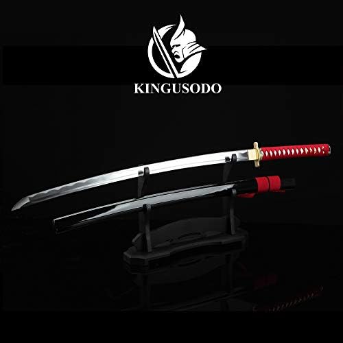 KINGUSODO Katana Sword, Japanese Dojo Training Light Weight Full Tang Samurai Sword Sharp