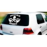 Adesivo Per Auto INDIGOS – JDM Die Cut – 'Nichts Ist Für Die Ewigkeit' – Rosa 130x110 Mm – Auto, Laptop, Barca