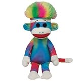 Ty Beanie Baby - Rainbow Sock Monkey