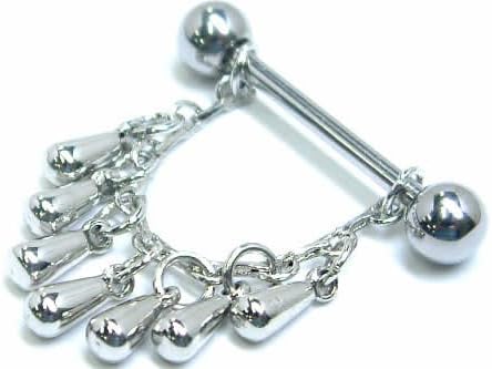 Amazon 乳首 リング 乳 ダンシングチャーム ニップル ボディピアス ボディーピアス ニップルピアス 14g バラ売り アクセサリー ボディピアス 通販