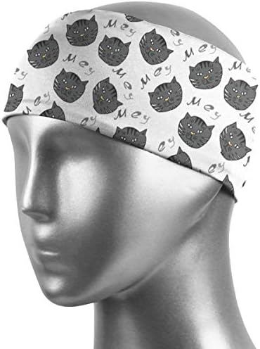ヘッドバンド ヘアバンド ターバン スウェットバンド 髪飾り ヘアアレンジ 汗止め 黒い 猫の 猫柄 吸汗 速乾 通気 抗菌防臭 薄型 幅広 柔らかい 伸縮性抜群 スポーツ用 洗顔用 メンズ レディース Tarunniketanpublicschool Com