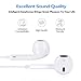 Earphones, Headphones with Microphone Earbuds Stereo Headphones and Noise Isolating Headset Compatible with iPhone Xs Max/XS/XR/iPhone 7/7 Plus iPhone 8/8Plus/X 10 iPad Earphones, Support All System