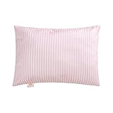 Silk Pillowcases with Zipper Standard/Queen Size (white stripe)