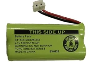 Replacement Battery BT184342 / BT284342 for Vtech CS6209 CS6219 CS6229 DS6121 DS6221 and More Cordless Telephones