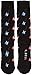 K. Bell Socks Men's Music to My Ears Novelty Crew Socks, Electric Guitar (Black), Shoe Size: 6-12