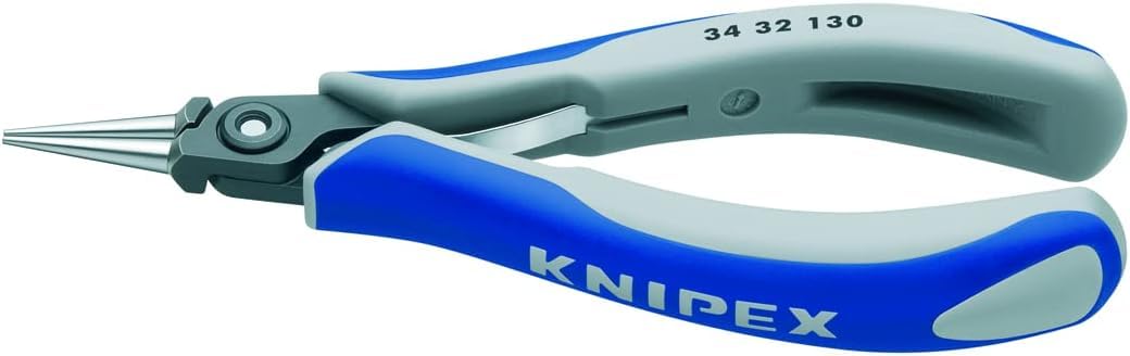 KNIPEX Precision Electronics Gripping Pliers with Multi-Component Handles 130 mm, 34 32 130