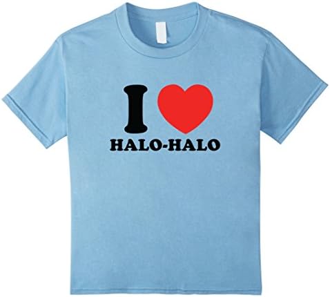 unisex-child Filipino Food I love Halo Halo Mix Mix T-shirt 12 Baby Blue