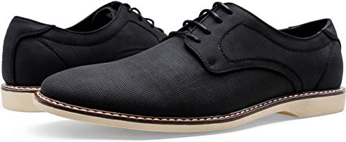 Jousen Mens Dress Shoes Suede Punching Hole Business Casual Oxford Shoes  Black Dress Shoes for Men (AMY640 Black 11) | Pricepulse