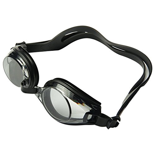 image for Rosa Schleife Swim Goggle, Large Swimming Goggles with Anti-Fog and UV