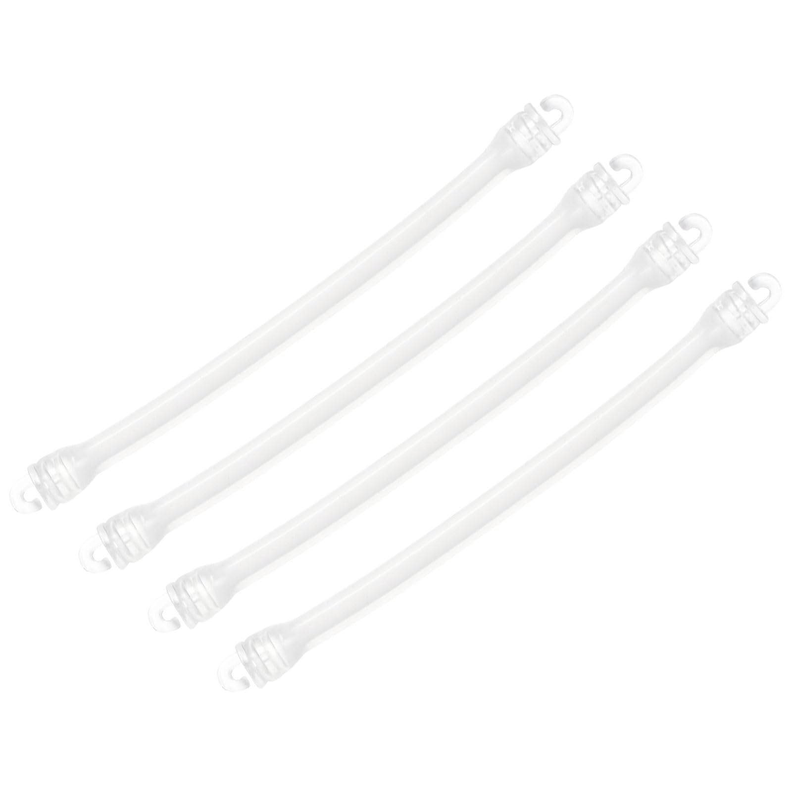 M METERXITY 4 Pack Tennis Dampener - Shock Absorber, Silicone Racquet String Damping, Apply to Tennis Racket (10cm, White)