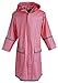 Kid's Rain Jacket: Big Girl's Kids Waterproof Full Length Long Hooded Raincoat Jacket For Children - Pink (Large)