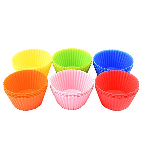 Binmer (TM) 24 PC Kitchen Craft Cake Cups Cookies Muffin Chocolate Liners Wrappers Baking Cupcake Cases 7CM