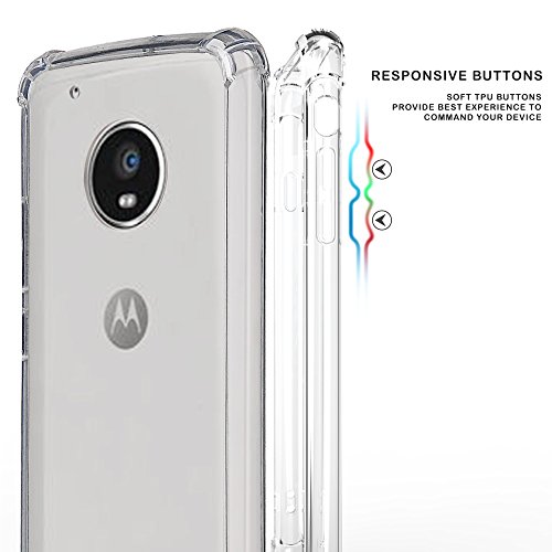 Moto G5 Plus 2017 Case, Beyondcell transparent Clear Hybrid Bumper Case Cover Motorola Moto G5 Plus 2017 (Parasailing)