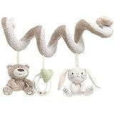 Dimart Baby Activity Spiral Toy Plush Animals Stroller Bed Hanging Bell